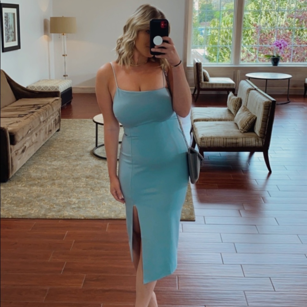 Cecilia Bodycon Midi Dress Sage